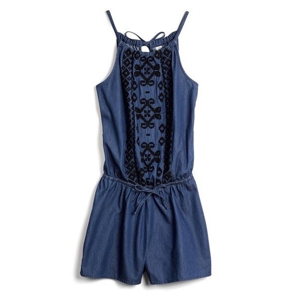 Denim Romper with Tribal Pattern from Old Navy